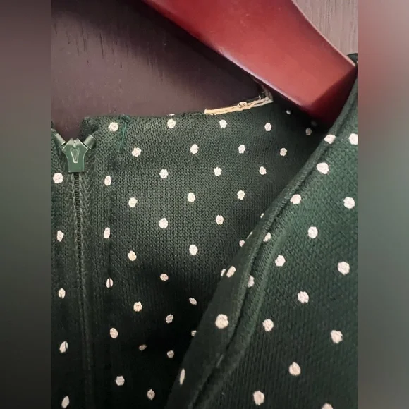 Vintage 70s Bib Front Tie Back Prairie Long Sleeve Maxi Dress - Picture 3 of 14